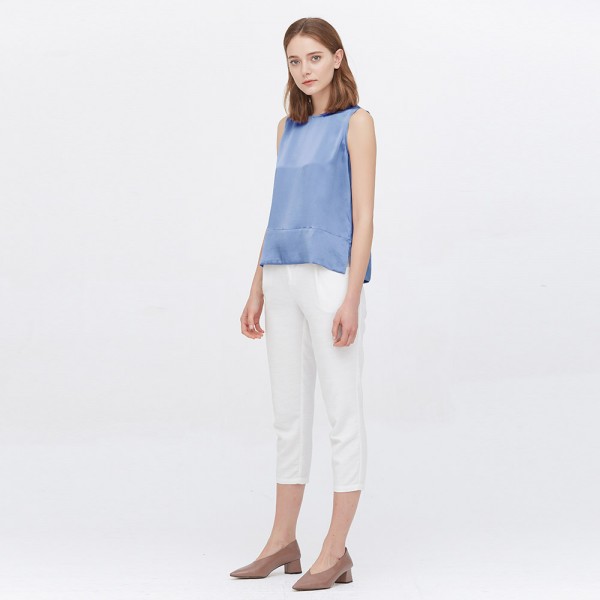 LilySilk 22mm Silk Tank Tops Elegant Round Neck Women Camisole NEW Free Shipping LilySilk 22mm Silk Tank Tops Elegant Round Neck Women Camisole NEW Free Shipping