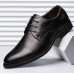 Classic Men's Leather Shoe Autumn Men Business Dress Shoe British Comfort Casual Social Shoe Male Allmatch Wedding Shoes
