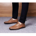 Classic Men's Leather Loafers Handmade Slip-On Casual Shoes