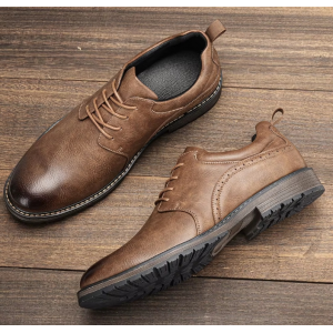 Men Casual Shoes Fashion Comfortable 2025 Leather Shoes