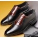 Men's leather shoes, business dress, tinted square-toed lace-up leather shoes, plus-size men's wedding leather shoes Men's leather shoes, business dress, tinted square-toed lace-up leather shoes, plus-size men's wedding leather shoes